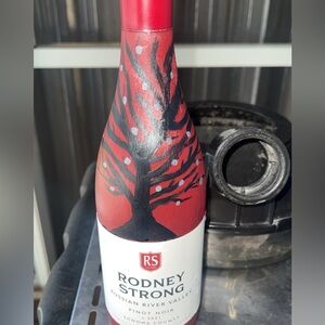 painted bottles - home decor